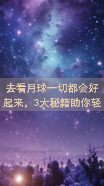 去看月球一切都会好起来，3大秘籍助你轻松通关值不值？